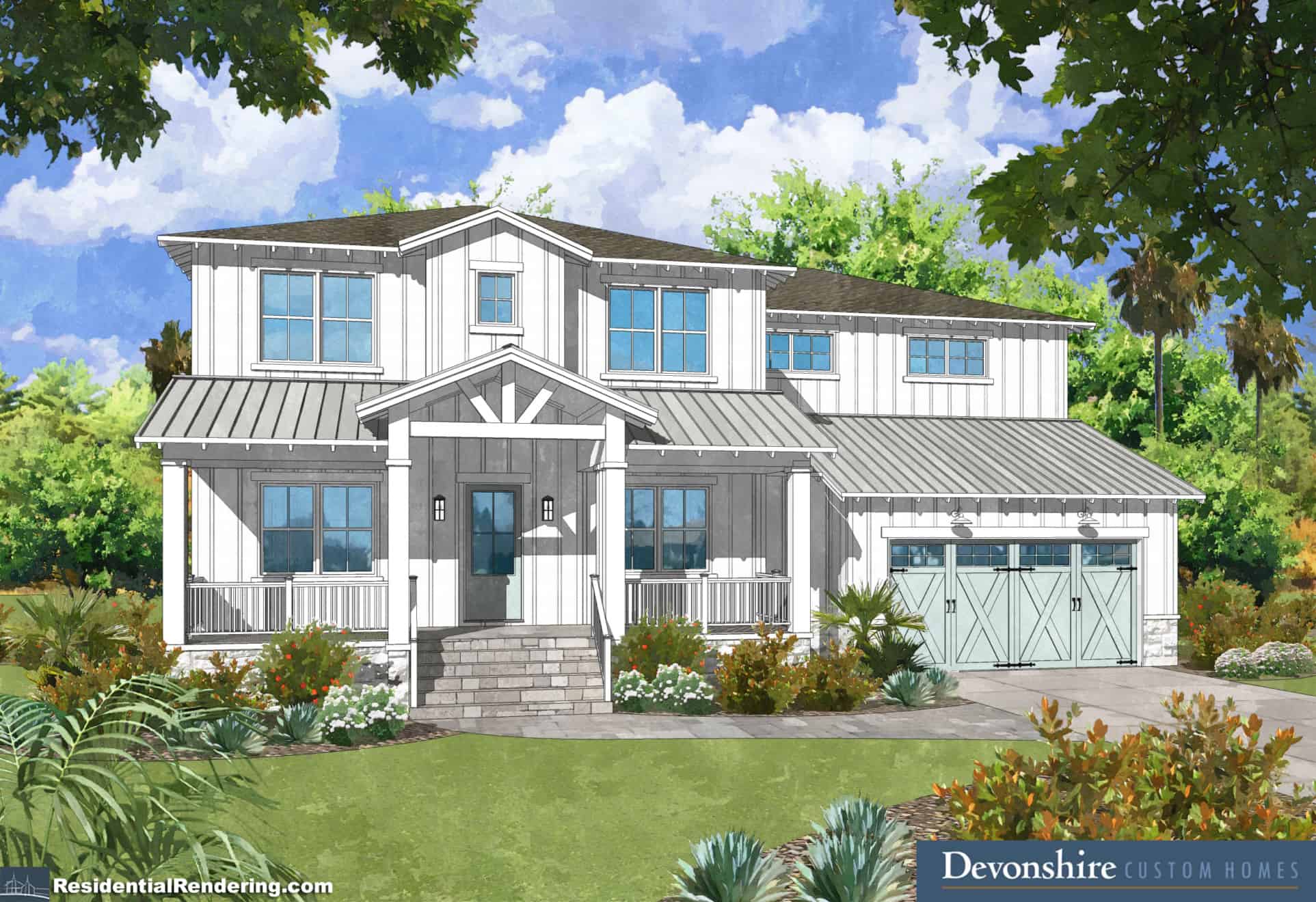 Davis Islands Modern Farmhouse rendering