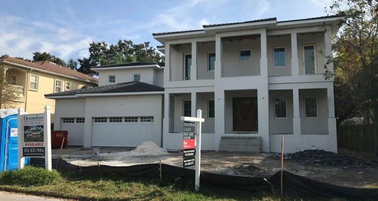 53 Martinique Davis Islands custom home exterior